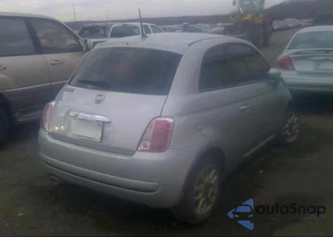 2012 Fiat 500 Pop из США, поврежденный, VIN 3C3CFFAR8CT291385